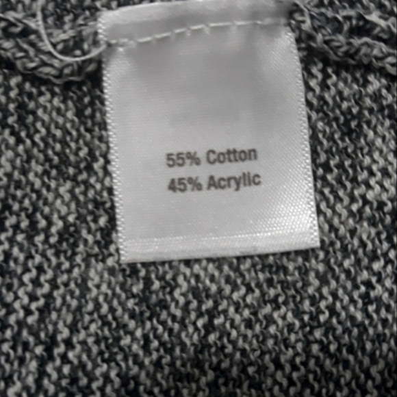 Shahalie women's cotton Blend gray knit Long-Sleeve open Cardigan size Large - Picture 9 of 12